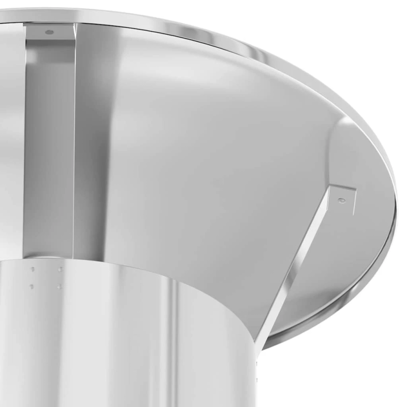 vidaXL Lietus vāks skurstenim Sudraba 35 x 35 x 20 cm