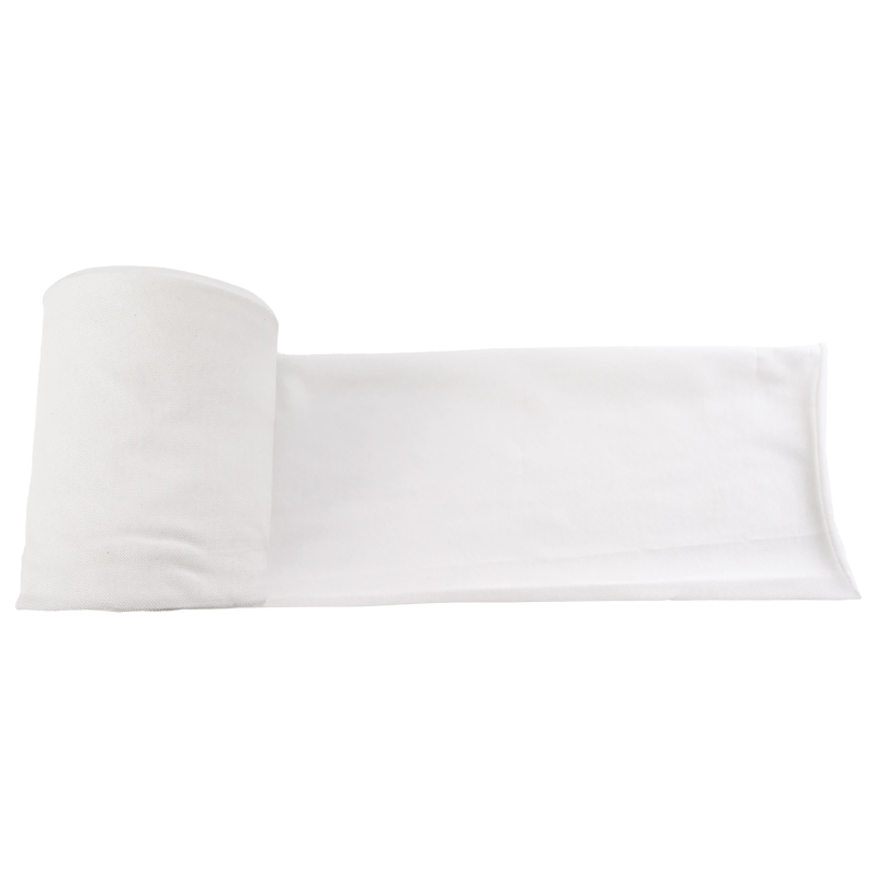 vidaXL Notekas caurule Balts 16 x 1000 cm audums