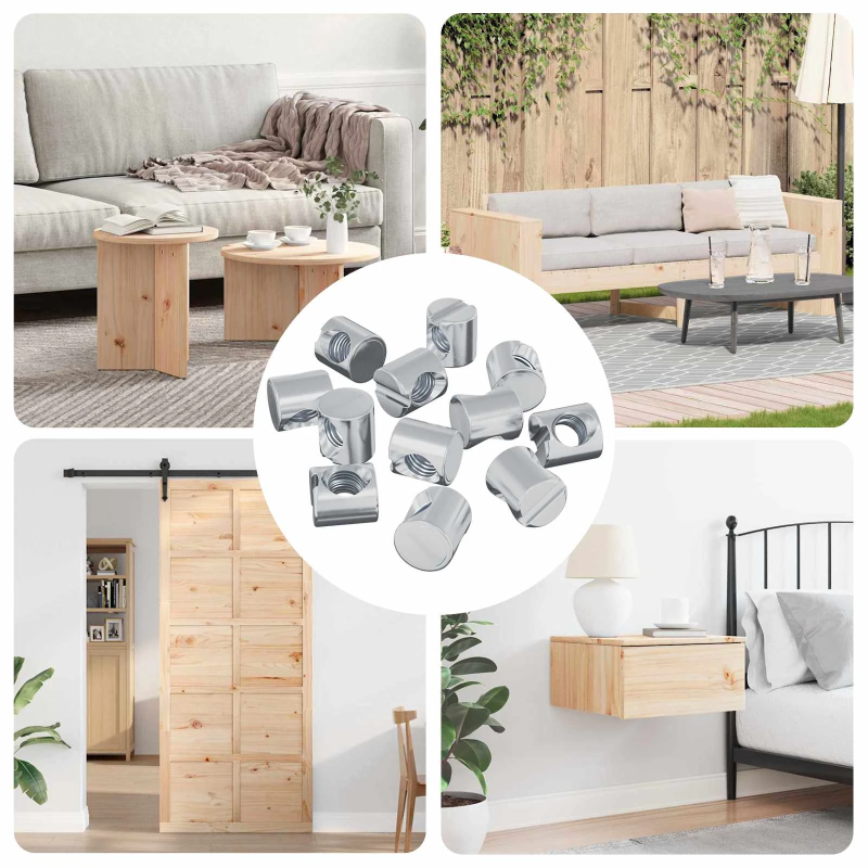 vidaXL Cilindra uzgriežņi 4500 pcs M6 x 12 mm ,Vītne Diametrs x H,