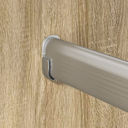 vidaXL Skapja stieple 2 pcs Sudraba 764 x 15 x 29 mm