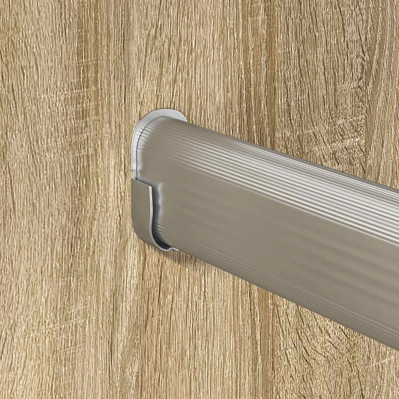 vidaXL Skapja stieple 2 pcs Sudraba 764 x 15 x 29 mm