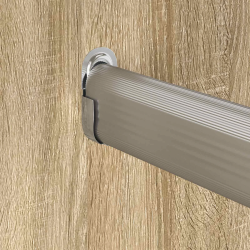 vidaXL Skapja stanga turētājs 2 pcs Baltais cinks 40 x 18 x 10 mm