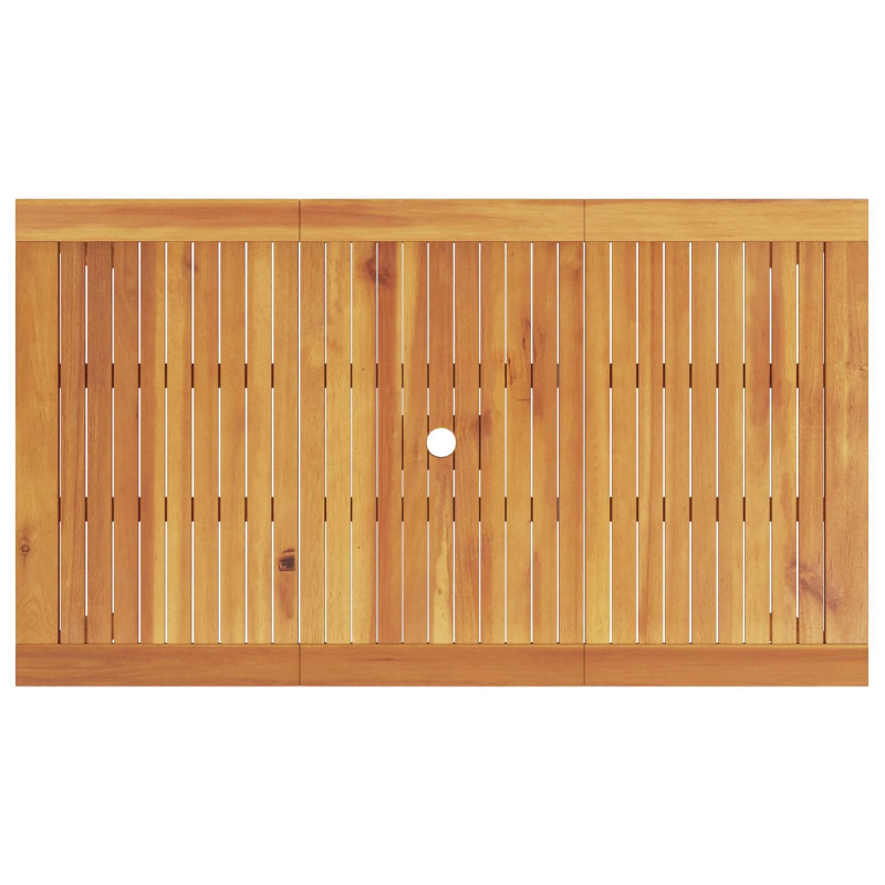 vidaXL Dārza ēdamgalds 7 pcs Brūna Cietā akācijas koks