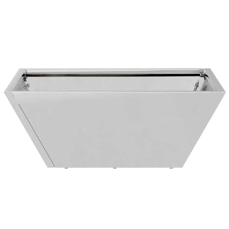 vidaXL Dārza stādītājs 5 pcs Sudraba 40 x 40 x 15 cm Cinkots tērauds