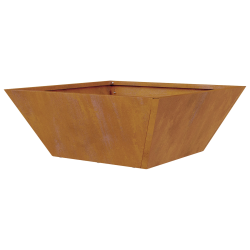 vidaXL Dārza stādītājs 5 pcs Rūsa 40 x 40 x 15 cm Laika tērauds