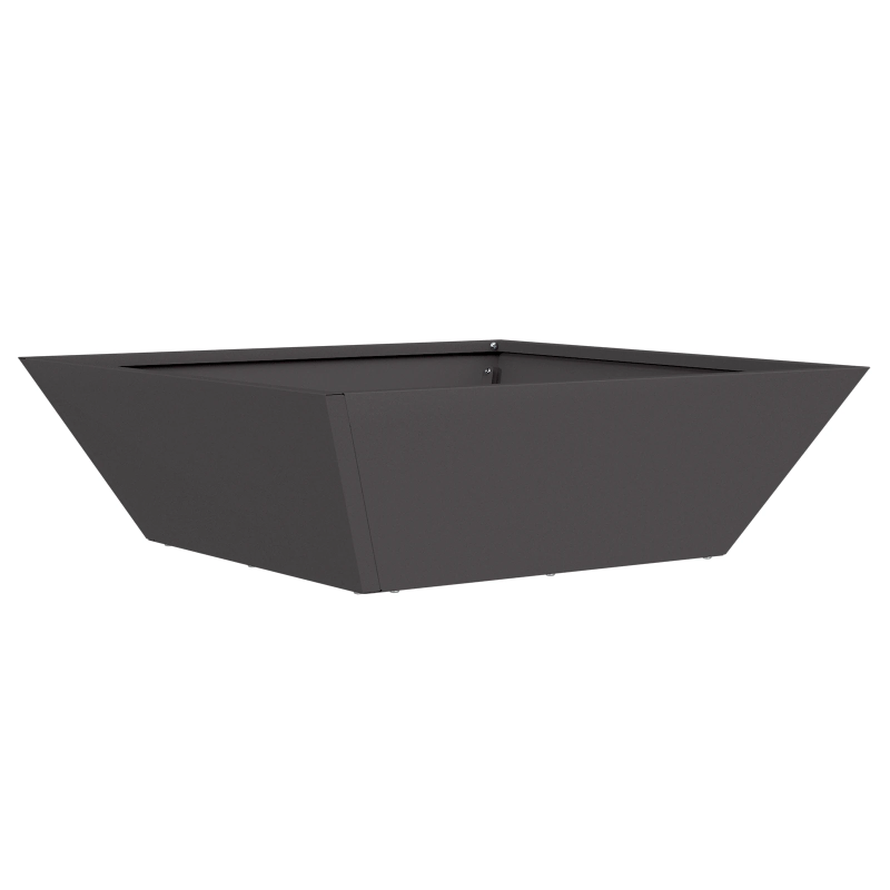 vidaXL Dārza stādītājs Melna 50 x 50 x 15 cm Auksti velmēta tērauds