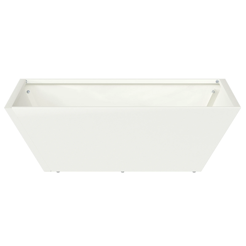 vidaXL Dārza stādītājs Balts 50 x 50 x 15 cm Auksti velmēta tērauds