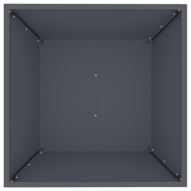 vidaXL Dārza stādītājs Antracīts 50 x 50 x 15 cm