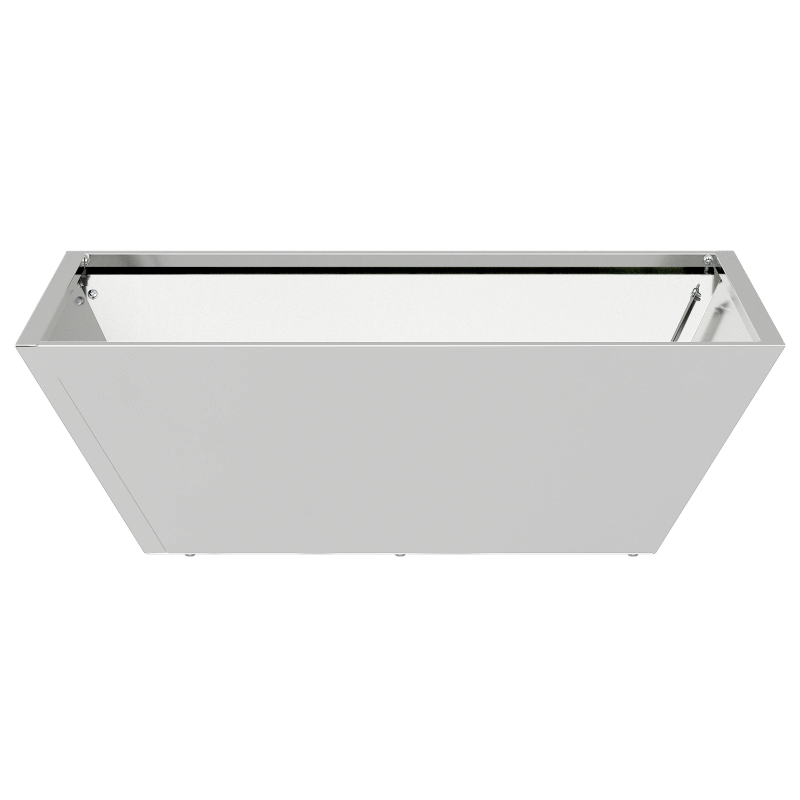 vidaXL Dārza stādītājs Sudraba 50 x 50 x 15 cm Cinkots tērauds