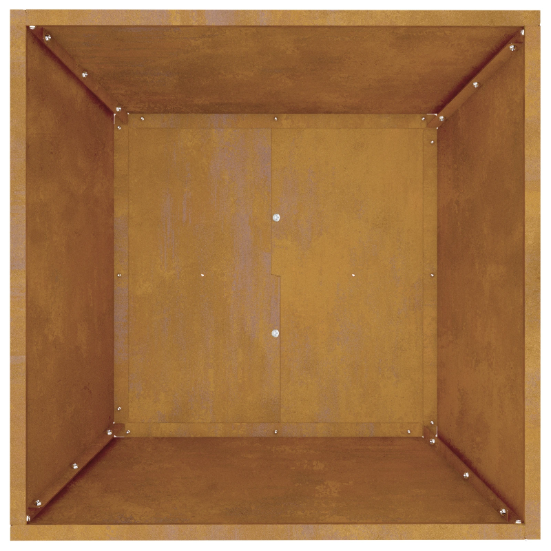 vidaXL Dārza stādītājs 5 pcs Rūsa 50 x 50 x 15 cm Novecināts tērauds