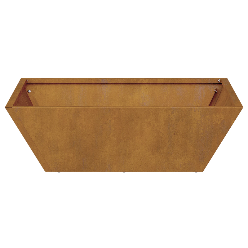 vidaXL Dārza stādītājs 5 pcs Rūsa 50 x 50 x 15 cm Novecināts tērauds