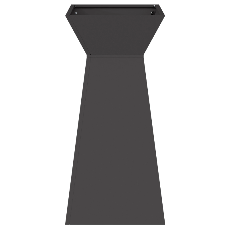 vidaXL Pillāra pods Melna 35 x 35 x 73 cm