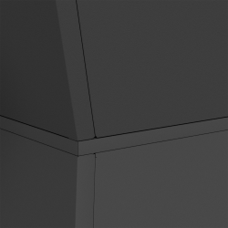 vidaXL Pillāra pods 2 pcs Melna 35 x 35 x 73 cm