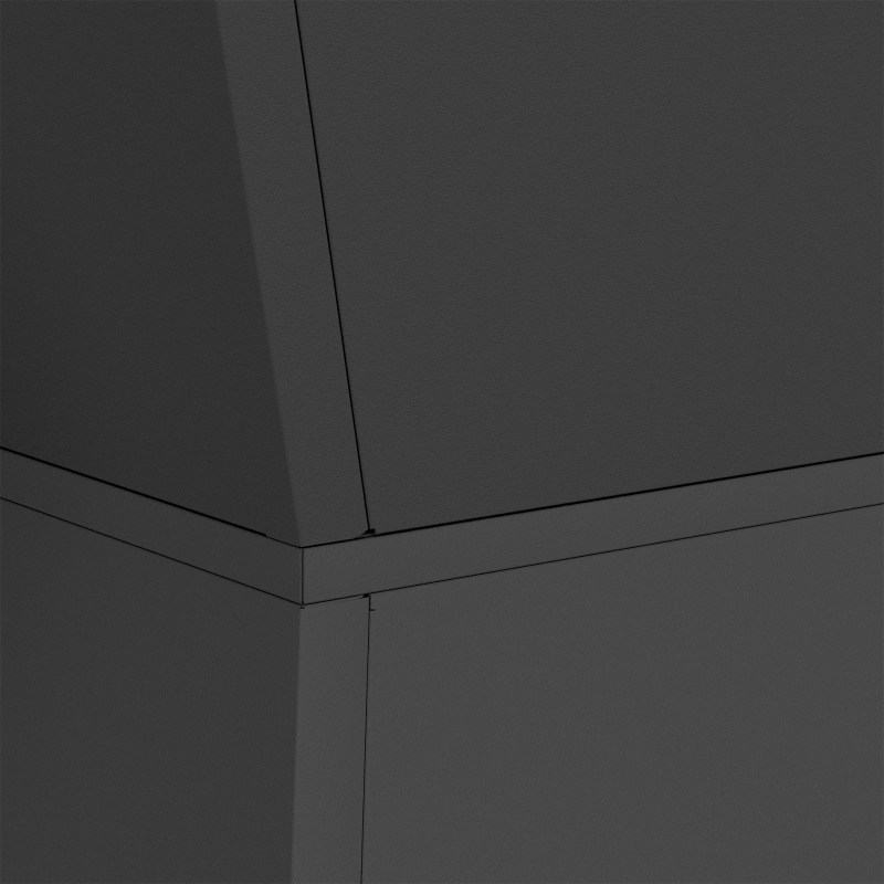 vidaXL Pillāra pods 2 pcs Melna 35 x 35 x 73 cm