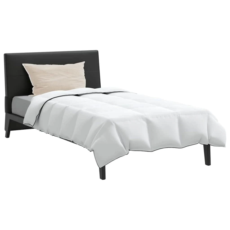 vidaXL Ziemas gultas sega ar spilvenu 2 pcs Balts Dūnu spalva