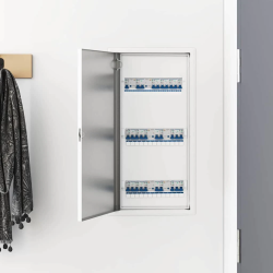 vidaXL Pieejas panelis Balts 63 x 33 x 3 cm Tērauds