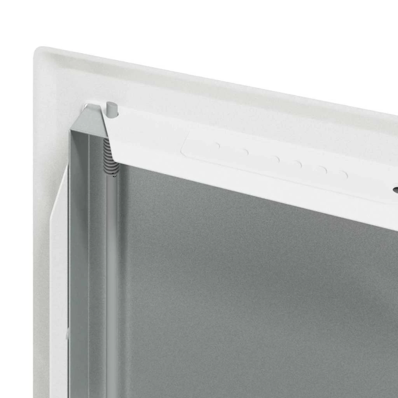 vidaXL Pieejas panelis Balts 63 x 33 x 3 cm Tērauds