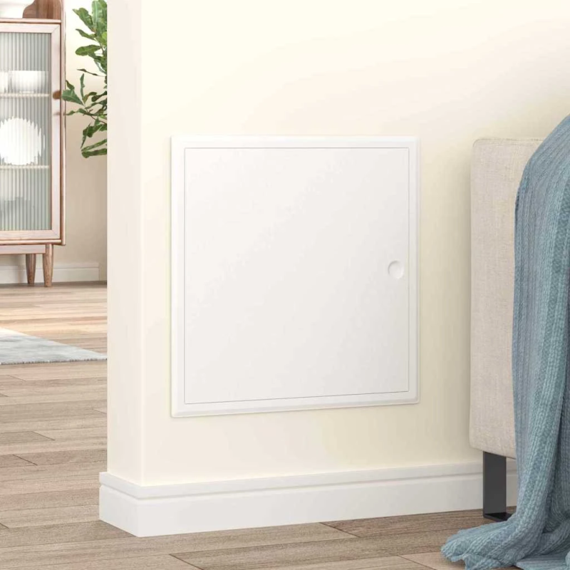 vidaXL Pieejas panelis Balts 63 x 33 x 3 cm Tērauds