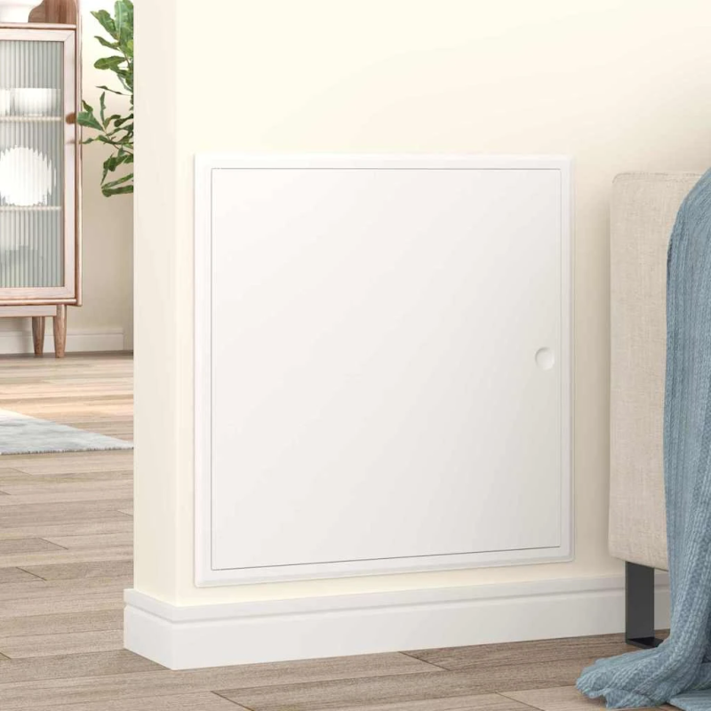 vidaXL Pieejas panelis Balts 63 x 33 x 3 cm Tērauds