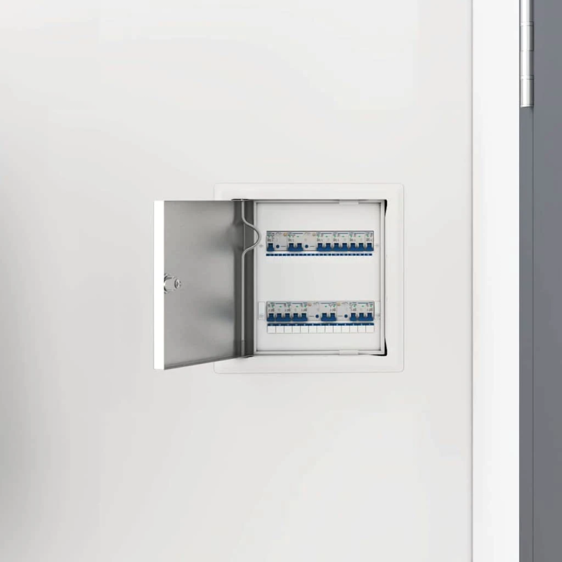 vidaXL Pieejas panelis 2 pcs Balts 23 x 23 x 3 cm Tērauds