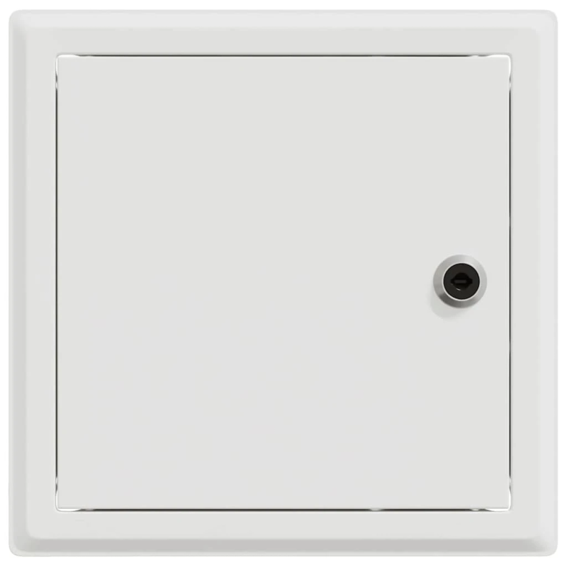 vidaXL Pieejas panelis 2 pcs Balts 23 x 23 x 3 cm Tērauds