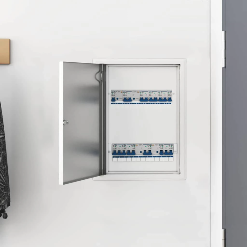 vidaXL Pieejas panelis Balts 43 x 33 x 3 cm Tērauds