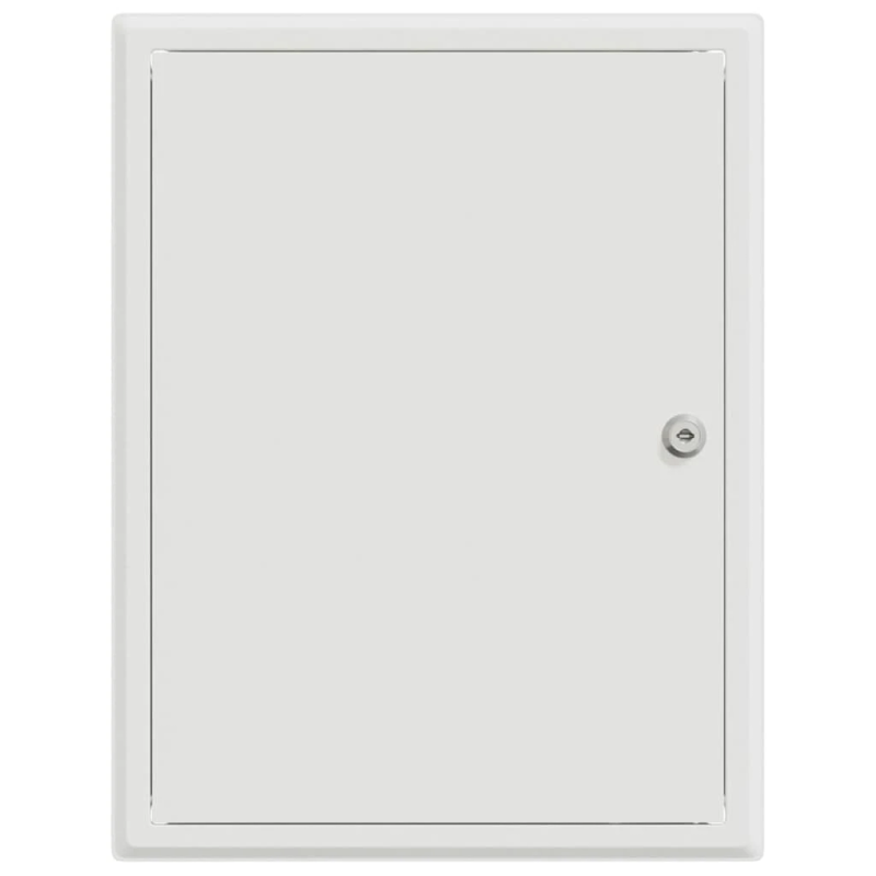 vidaXL Pieejas panelis Balts 43 x 33 x 3 cm Tērauds