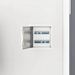 vidaXL Pieejas panelis 2 pcs Balts 23 x 23 x 3 cm Tērauds