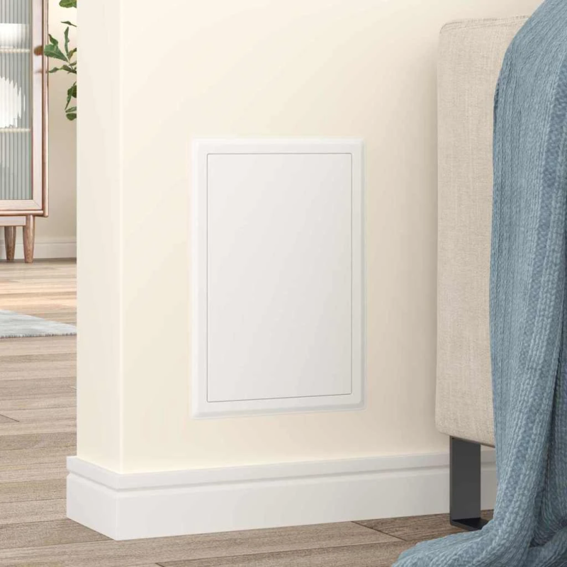 vidaXL Pieejas panelis Balts 33 x 23 x 3 cm Tērauds