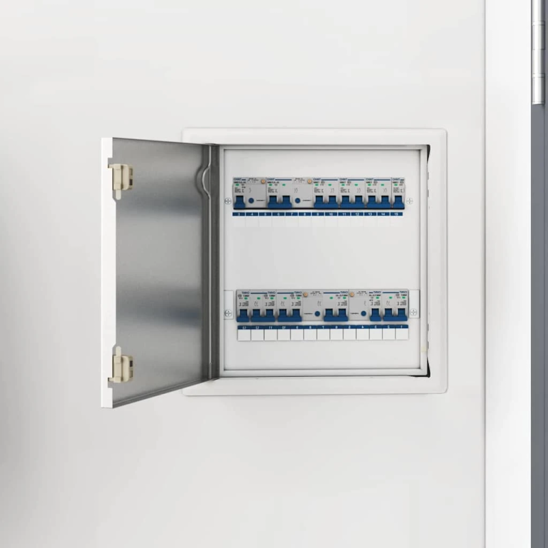 vidaXL Pieejas panelis Balts 43.5 x 33 x 3 cm Tērauds