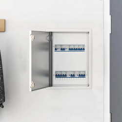 vidaXL Pieejas panelis Balts 43.5 x 33 x 3 cm Tērauds