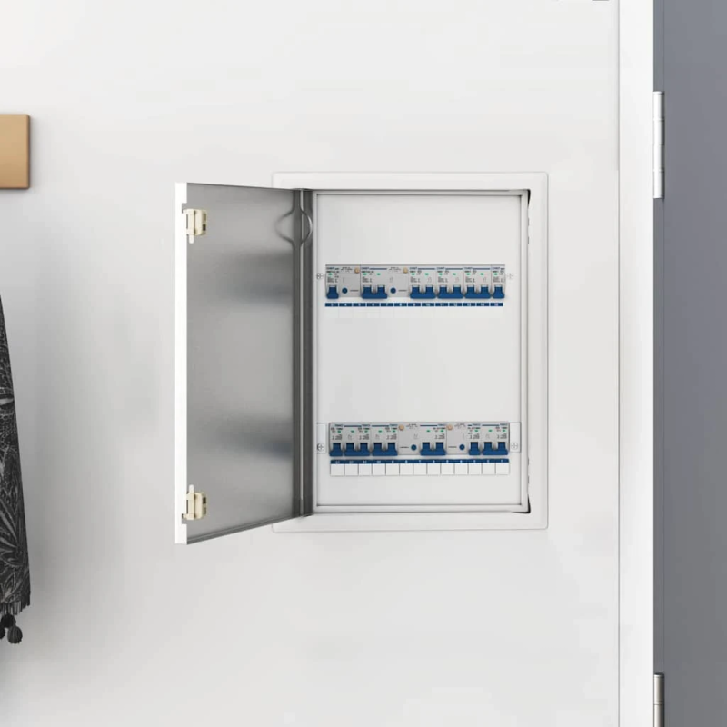 vidaXL Pieejas panelis Balts 43.5 x 33 x 3 cm Tērauds