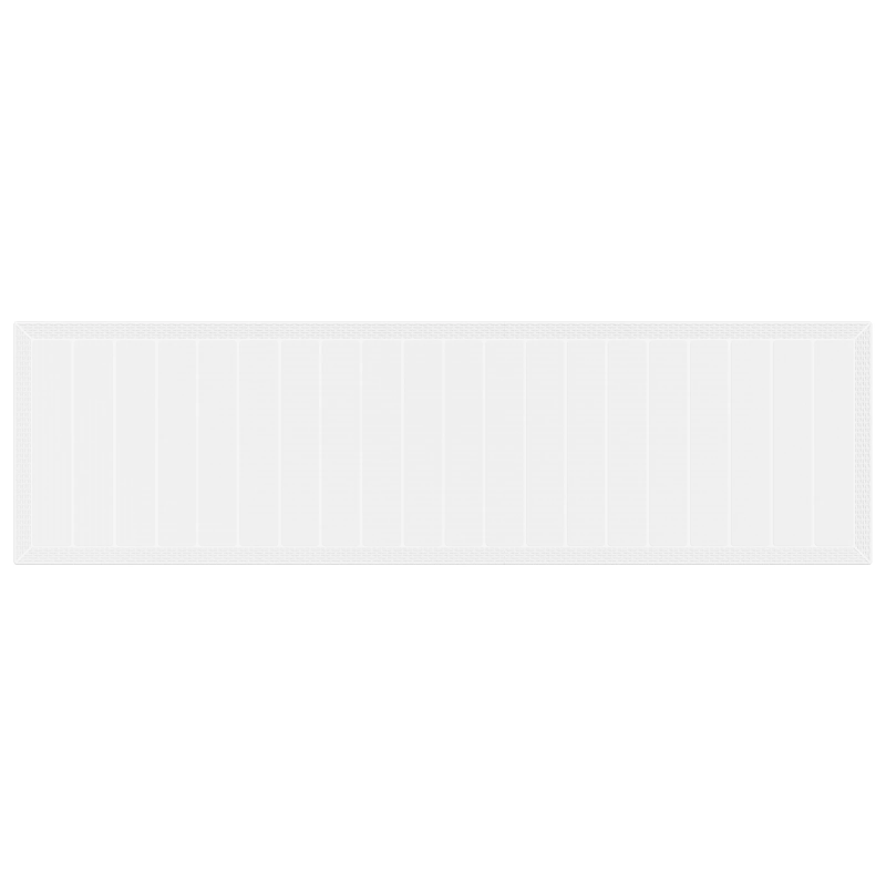 vidaXL Dārza ēdamais galds Balts 350 x 100 x 73 cm poliratāns