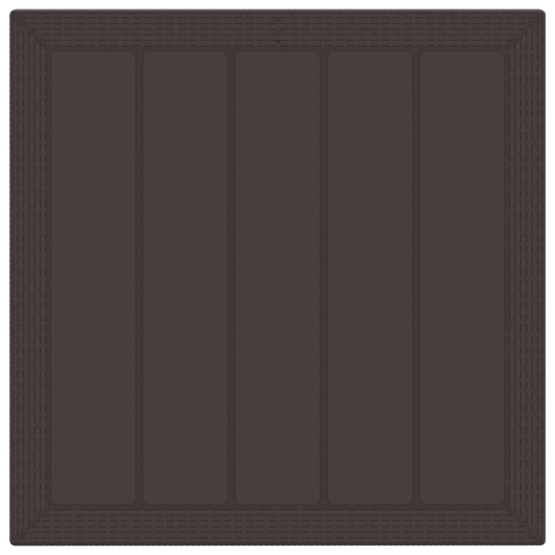 vidaXL Dārza ēdamgalds 5 pcs Brūna Polt rattan