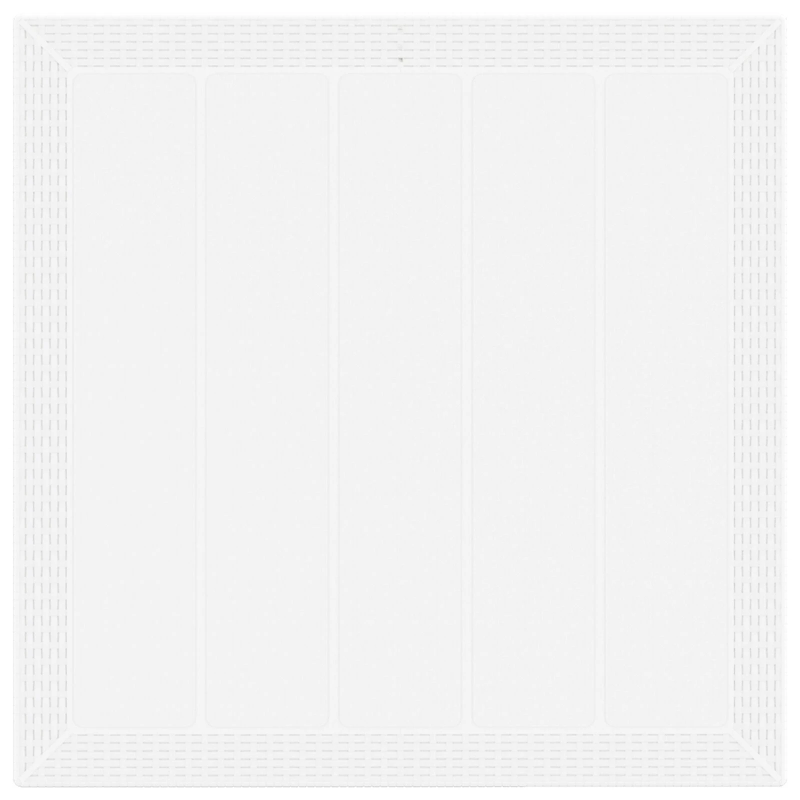 vidaXL Dārza ēdamgalds 5 pcs Balts Polt rattan