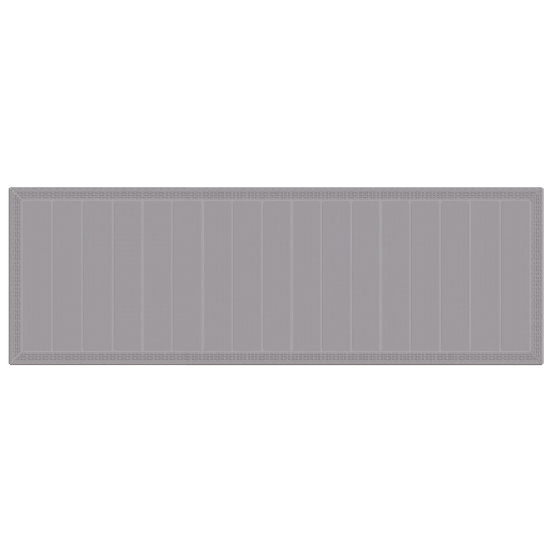 vidaXL Dārza ēdamgalds 11 pcs Gaiši pelēka Polipropilēns