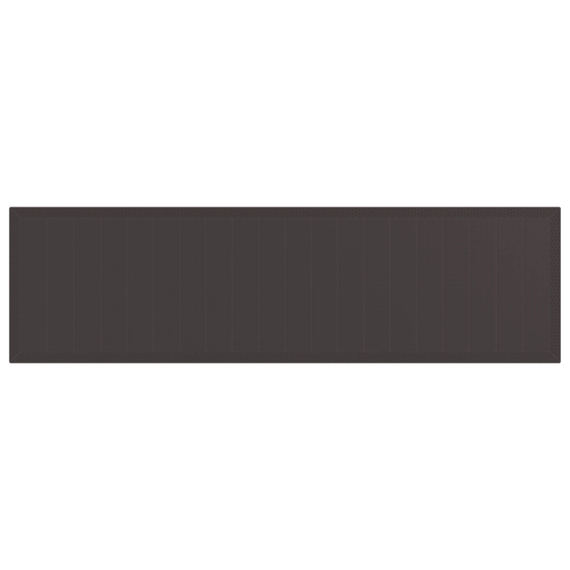 vidaXL Dārza ēdamgalds 13 pcs Brūna Polt rattan