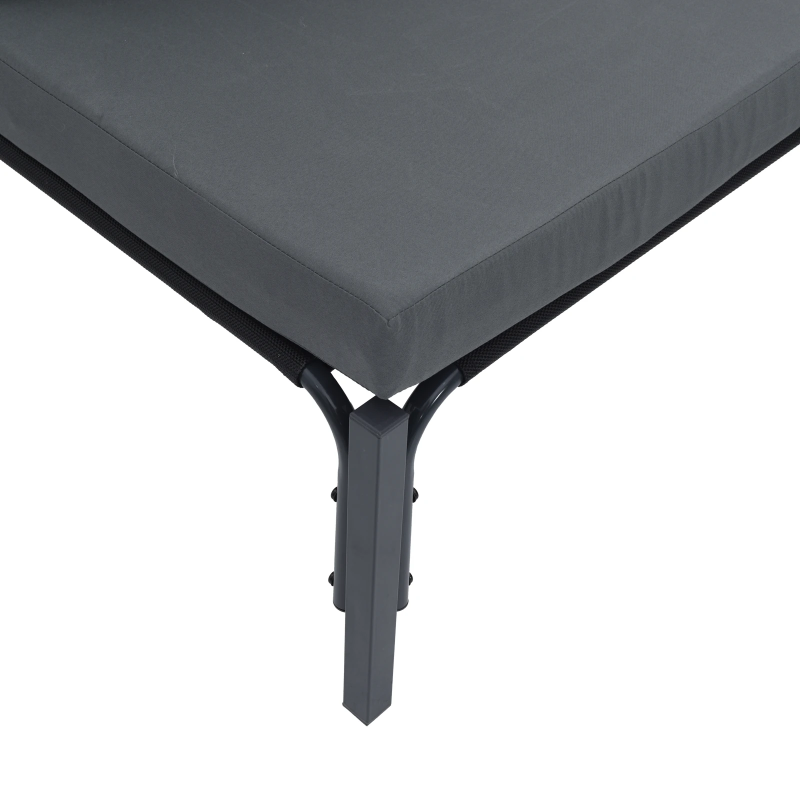 vidaXL Dārza dīvānu komplekts ar spilvenu 5 pcs Melna Tērauds