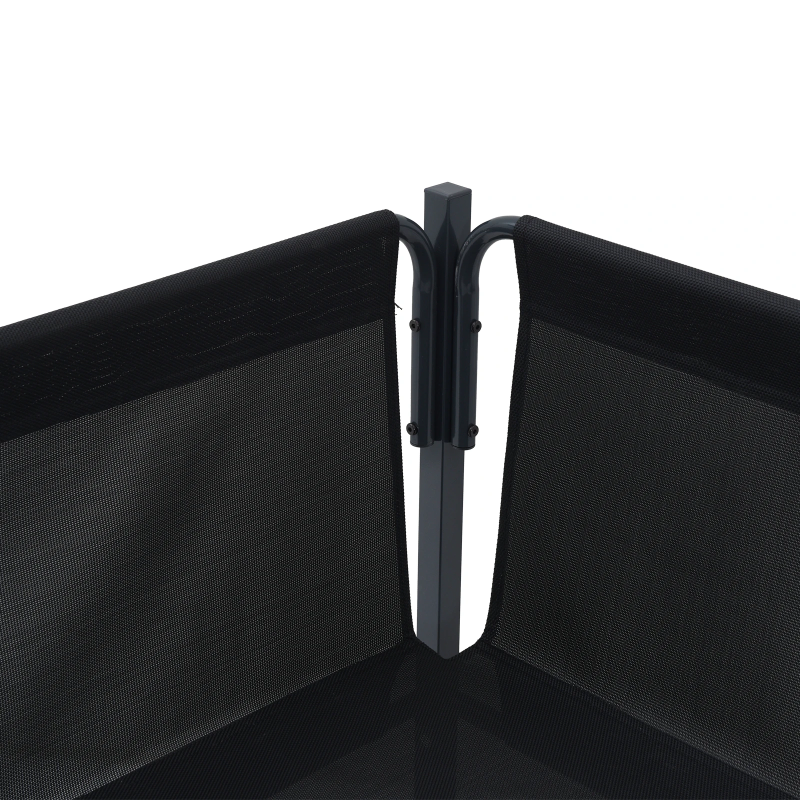 vidaXL Dārza dīvānu komplekts ar spilvenu 11 pcs Melna Tērauds