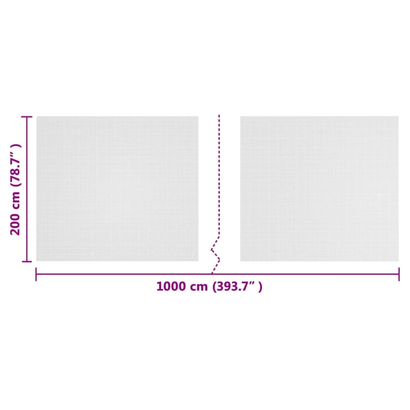 vidaXL Kukaiņu tīkls Balts 2 x 10 m Polietilēns