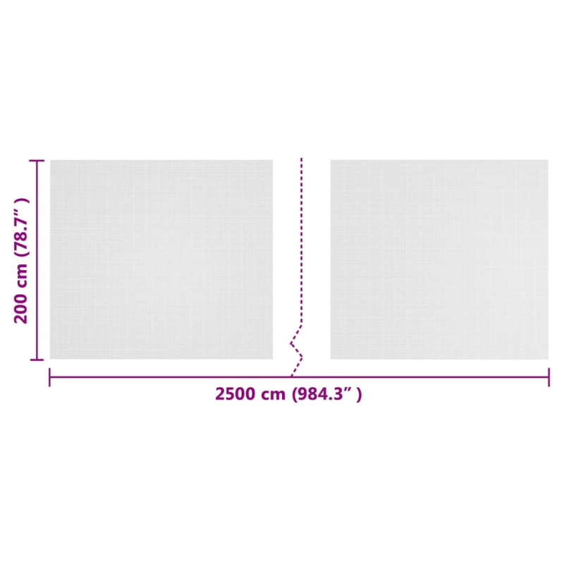 vidaXL Kukaiņu tīkls Balts 2 x 25 m Polietilēns