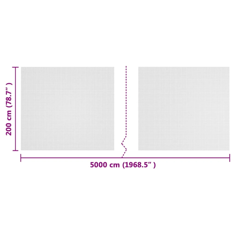 vidaXL Kukaiņu tīkls Balts 2 x 50 m Polietilēns
