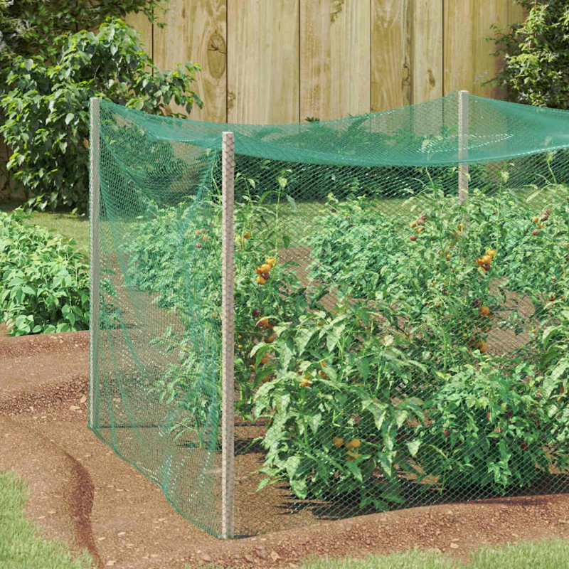 vidaXL Putnu aizsardzības tīkls Zaļa 2 x 10 m Polietilēns