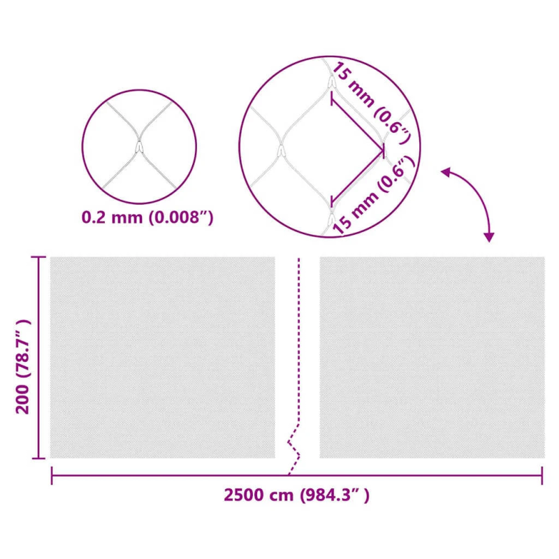 vidaXL Putnu aizsardzības tīkls Zaļa 2 x 25 m Polietilēns