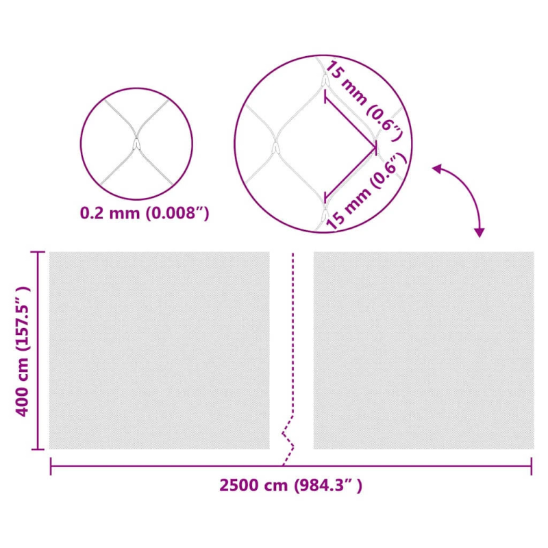vidaXL Putnu aizsardzības tīkls Zaļa 4 x 25 m Polietilēns