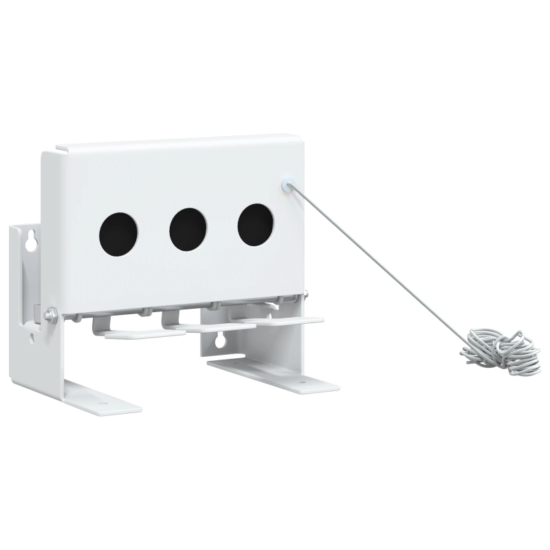 vidaXL Biatlona nokrišanas mērķis Balts 18 x 14,5 x 16 cm Tērauds