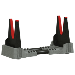 vidaXL Šaušanas balsts Regulējams Pelēka 46 x 14 x 19,5 cm Plastmasa