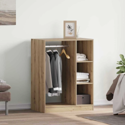 vidaXL Skapis ar plauktu Artisānā ozols 77 x 48 x 102 cm