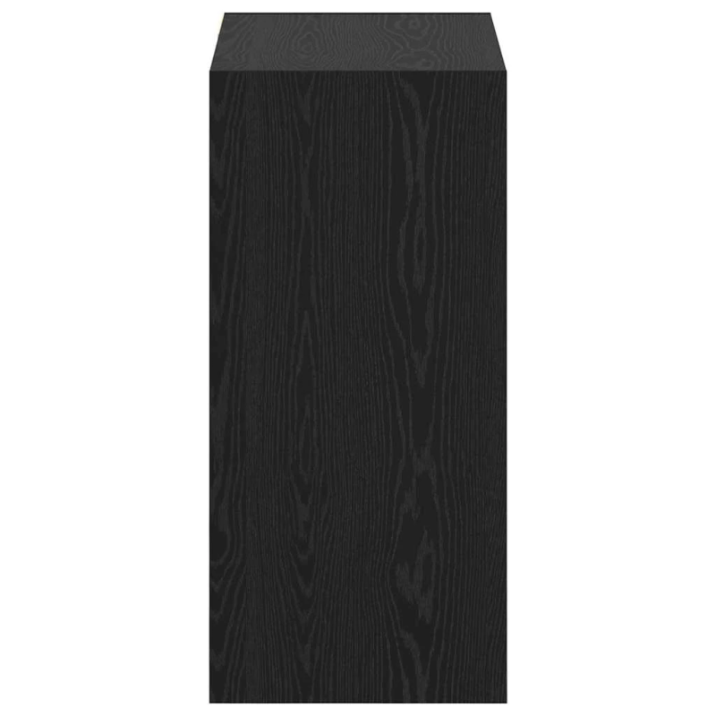 vidaXL Skapis ar plauktu Melns ozolkoks 77 x 48 x 102 cm