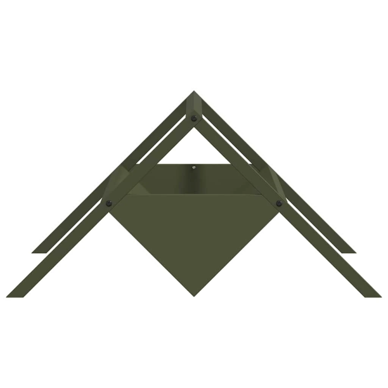 vidaXL Lauksaimniecības barošanas caurule Olīvu zaļš 111 x 76 x 38 cm